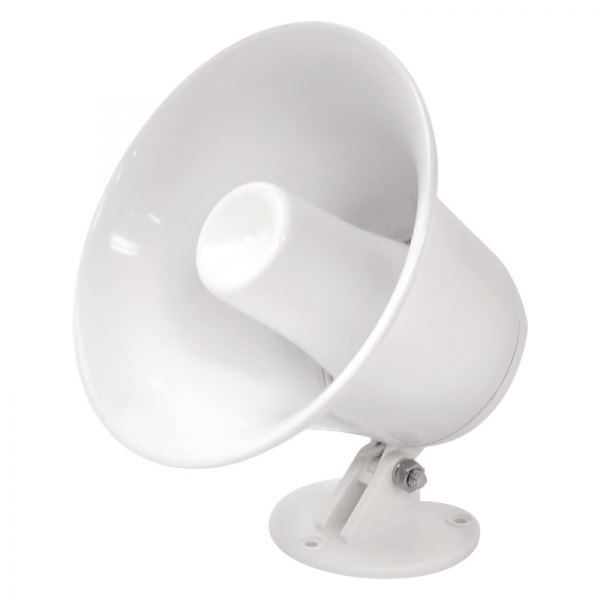 Speco Technologies® - 15W 1-Way 8-Ohm White Aluminum Horn Speaker