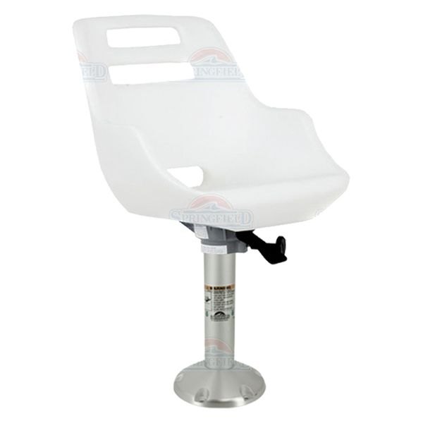  Springfield Marine® - Admiral 17" H x 19" W x 16" D White Seat Shell with Pedestal