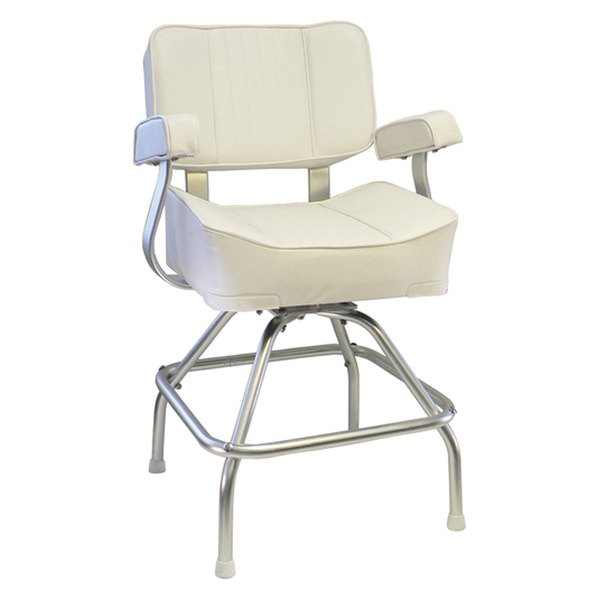 Springfield Marine® - Deluxe Captain’s 19" H x 24" W x 20" D White Chair Stand