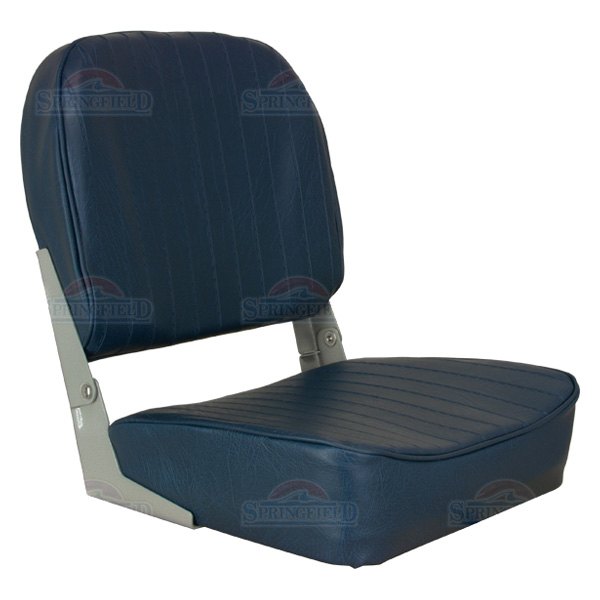  Springfield Marine® - Economy 19" H x 16" W x 15.5" D Blue Folding Boat Seat
