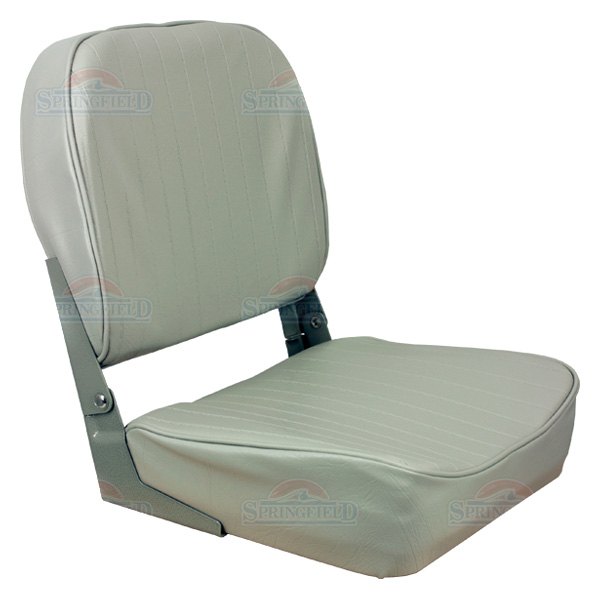  Springfield Marine® - Economy 19" H x 16" W x 15.5" D Gray Folding Boat Seat