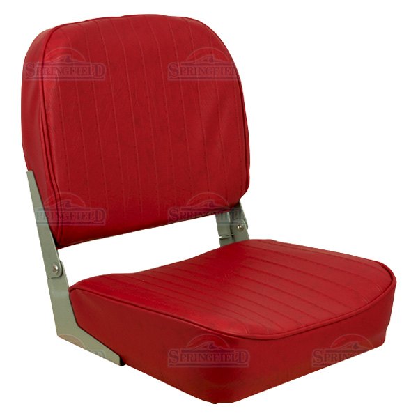  Springfield Marine® - Economy 19" H x 16" W x 15.5" D Red Folding Boat Seat