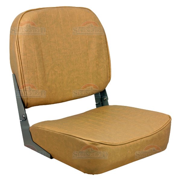  Springfield Marine® - Economy 19" H x 16" W x 15.5" D Tan Folding Boat Seat