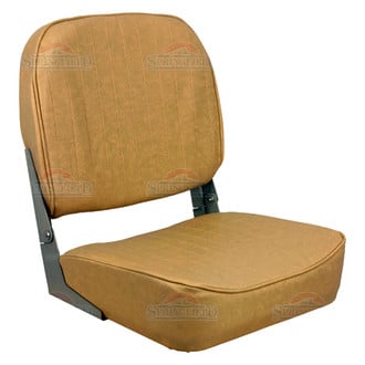 Springfield Marine® - Economy 19" H x 16" W x 15.5" D Tan Folding Boat Seat