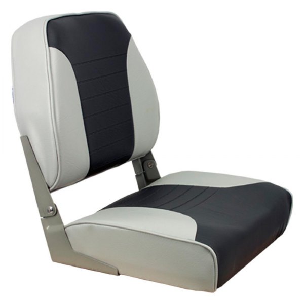  Springfield Marine® - Economy 19" H x 16" W x 15.5" D Gray/Charcoal Folding Boat Seat