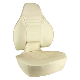 Springfield Marine® - Fish Pro 26.5" H x 19.5" W x 23.5" D White Folding Boat Seat, Retail