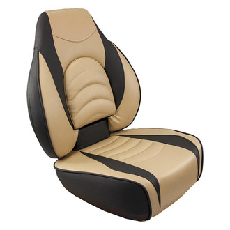 Springfield Marine® - Fish Pro 26.5" H x 19.5" W x 23.5" D Tan Folding Boat Seat, Retail