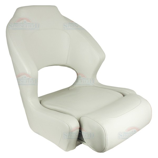  Springfield Marine® - Deluxe Sport 24.5" H x 15" W x 20" D White Flip-Up Boat Seat
