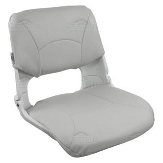 Springfield Marine® - Skipper 18" H x 20" W x 17" D White Folding Boat Seat