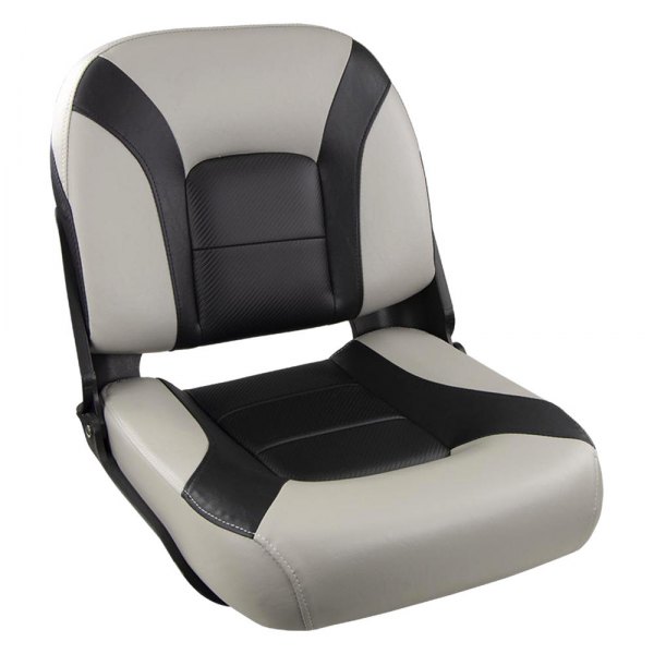  Springfield Marine® - Skipper Premium 20" H x 18" W x 17.5" D Charcoal/Gray Low Back Folding Boat Seat