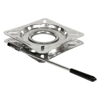 Springfield Marine® - 6-3/4" L x 6-3/4" W x 1-1/8" H 0° Tilt Stainless Steel Locking 12-Way Swivel Seat Mount