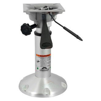 Springfield Marine® - Mainstay 14"-20" H x 2-3/8" D Anodized Aluminum Locking Adjustable Post with Swivel & Round Base