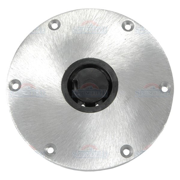  Springfield Marine® - Plug-In™ 9" D Satin Aluminum Round Base for 2-3/8" D Post, Retail