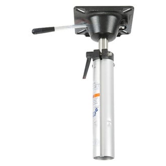 Springfield Marine® 1300901 - Plug-In™ 14-1/4"-21" H x 2-3/8" D Anodized Aluminum Power-Rise Air Ride Locking Adjustable Post with Seat Mount, Retail