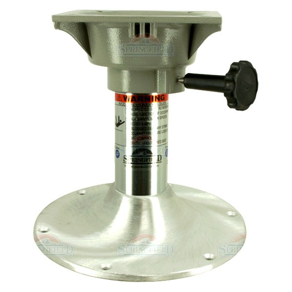  Springfield Marine® - Clipper 9" H x 2-3/8" D Non-Locking Fixed Post with Swivel & Round Base