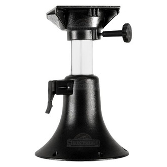 Springfield Marine® - 13"-17" H Powder Coat Steel Bell Adjustable Post with Seat Mount & Round Base