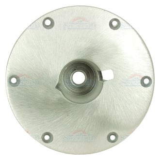 Springfield Marine® - Taper-Lock™ 9" D Satin Aluminum Round Base for 2-3/8" D Post