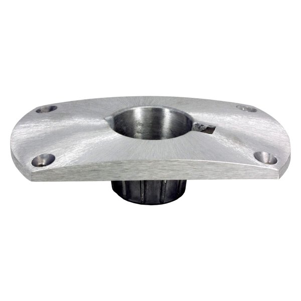  Springfield Marine® - Taper-Lock™ 9" D x 5-1/8" W Satin Aluminum Double Flat Round Base for 2-3/8" D Post