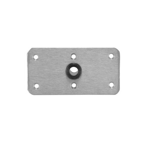  Springfield Marine® - KingPin™ 8" L x 4" W Satin Stainless Steel Rectangular Base with Nylon Bushing for 1-3/4" D Post