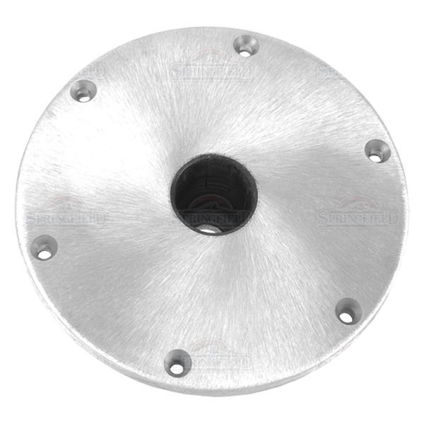  Springfield Marine® - Spring-Lock™ 9" D Satin Aluminum Round Base for 1-3/4" D Post