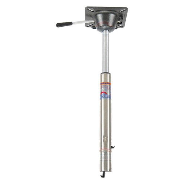  Springfield Marine® - Spring-Lock™ 13-1/2"-20" H Polished Power-Rise Sit-Down Adjustable Post with Seat Mount