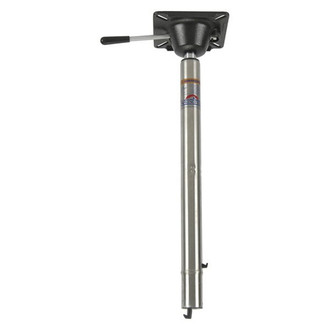 Springfield Marine® - Spring-Lock™ 22-1/2"-29-1/2" H Polished Stainless Steel Power-Rise Stand-Up Adjustable Post with Seat Mount