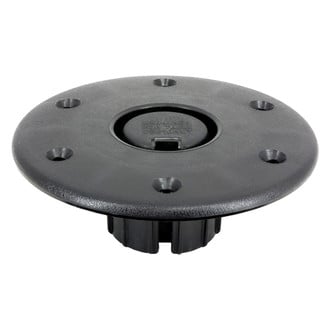 Springfield Marine® - 7" O.D. Black Plastic Flush Mount Round Base