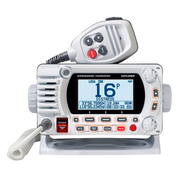 Standard Horizon® - Explorer GX1800G 25W RF White Fixed Mount VHF Radio