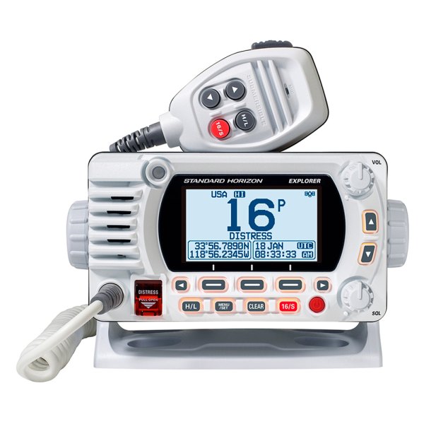 Standard Horizon® - Explorer GX1800 25W RF White Fixed Mount VHF Radio
