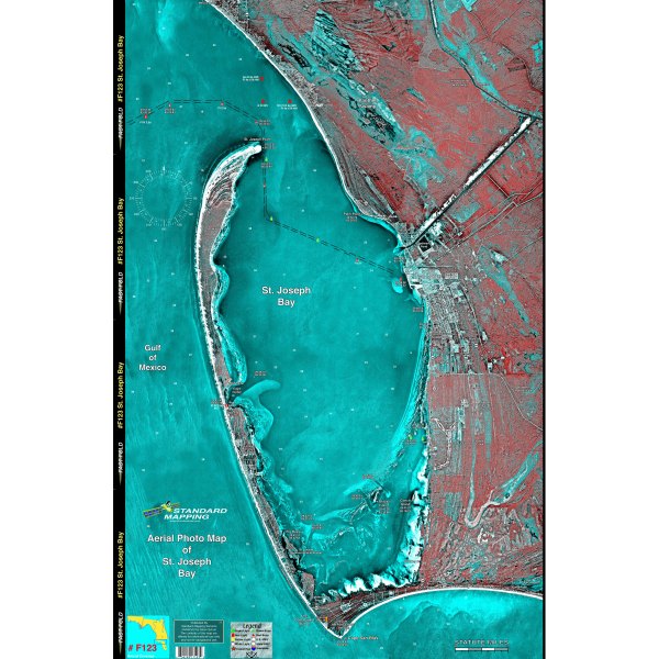 St Joe Florida Map Standard Map® Mf123 - Port St. Joe Florida Laminated Map - Boatid.com