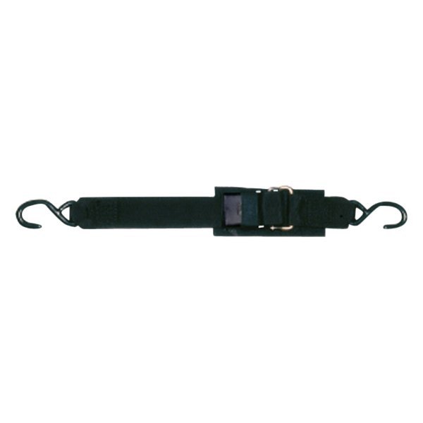 Star Brite® - 4' L x 2" W Black Polypropylene Transom Tie-Down Strap with Stainless Steel Quick Release Buckle