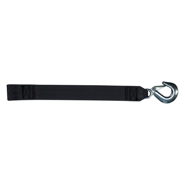 Star Brite® - 25' L x 2" W Black Winch Strap with forged Hook