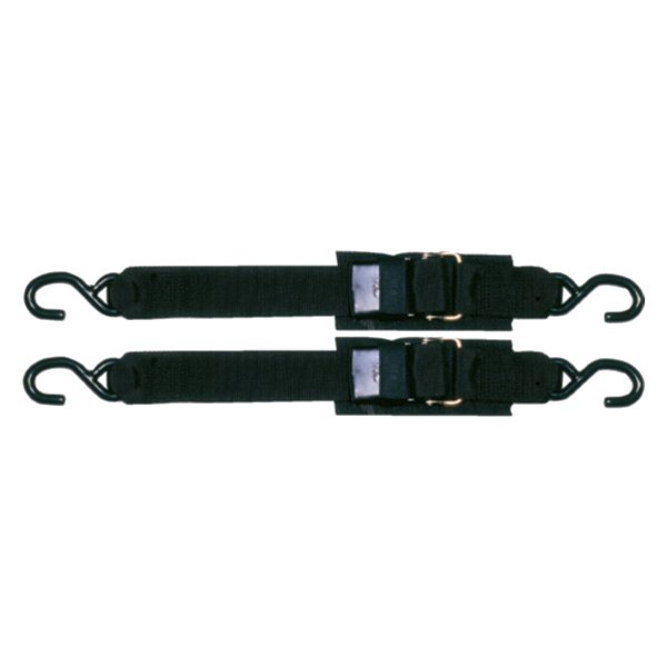 Star Brite® - 5' L x 2" W Black Polypropylene Transom Tie-Down Strap with Stainless Steel Quick Release Buckle