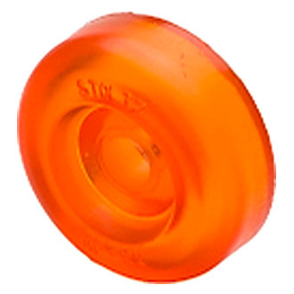 Stoltz® - 3-1/4" D Red Polyurethane Roller End Cap for 5/8" Shaft