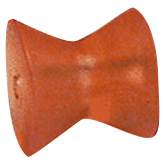 Stoltz® - 3" L Red Polyurethane Keel V-Roller for 1/2" Shaft