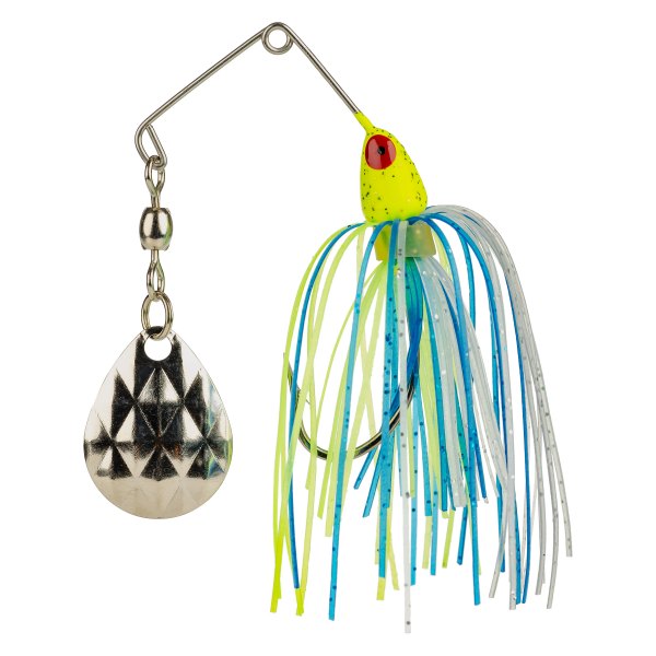 Strike King® - Mini-King™ 1/8 oz. Chartreuse Head/Chartreuse/Blue/Silver Skirt Spinner Wire Bait