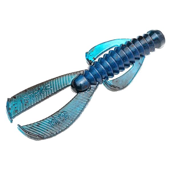 Strike King® - Rage Ned Bug Creature Black Blue Swirl Soft Baits