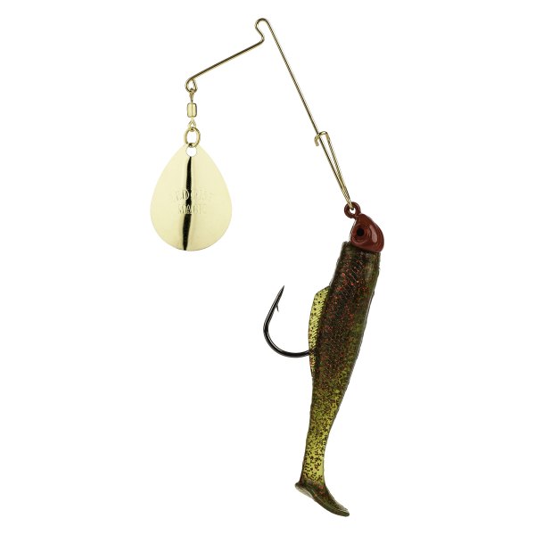 Strike King® - Redfish Magic 1/4 oz. Avocado/Red Head Saltwater Spinner Wire Bait