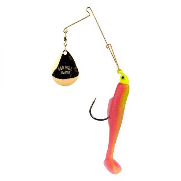 Strike King® - Redfish Magic 1/8 oz. Electric Chicken/Chartreuse Head Saltwater Spinner Wire Bait