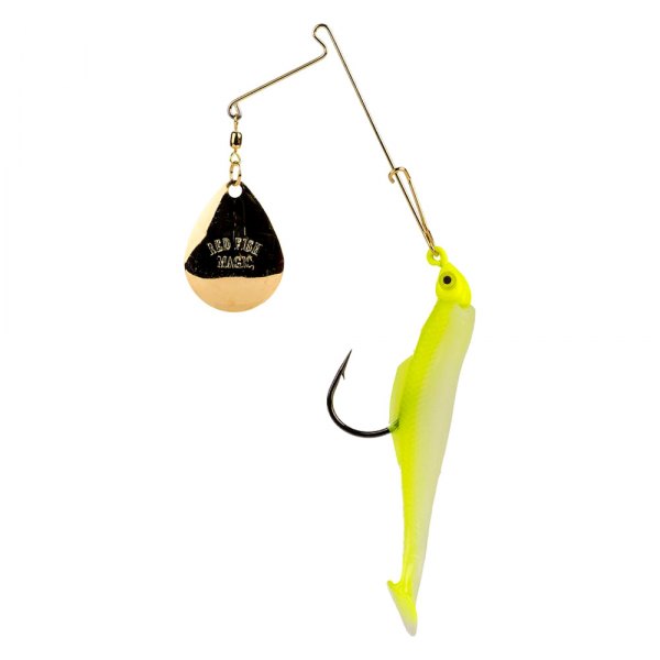 Strike King® - Redfish Magic 1/8 oz. Chartreuse Glow/Chartreuse Head Saltwater Spinner Wire Bait