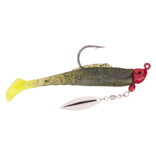 Strike King® - Speckled Trout Magic 1/4 oz. Watermelon Chartreuse Tail/Red Head Jig Head