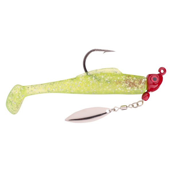 Strike King® - Speckled Trout Magic 1/4 oz. Chartreuse Silver/Red Head Jig Head