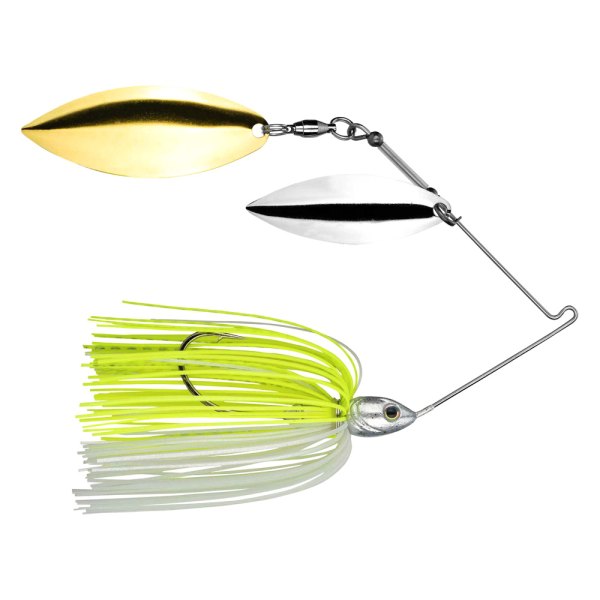 Strike King® - Tour Grade 2nd Gen Double Willow 1/2 oz. Chartreuse/White Wire Baits