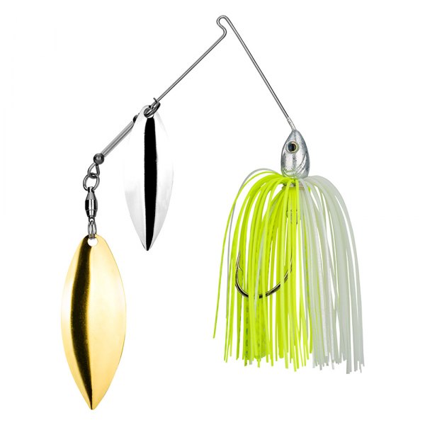 Strike King® - Tour Grade 2nd Gen Double Willow 3/4 oz. Chartreuse/White Wire Baits