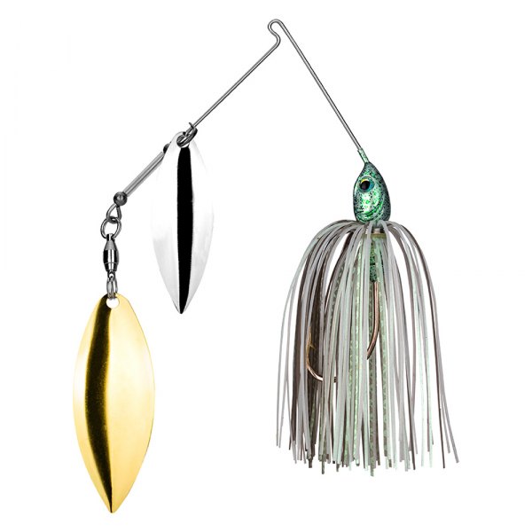 Strike King® - Tour Grade 2nd Gen Double Willow 3/4 oz. Green Glimmer Wire Baits