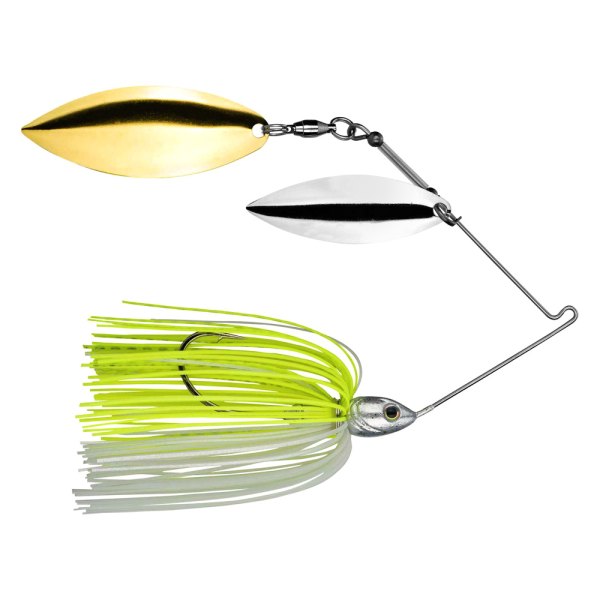 Strike King® - Tour Grade 2nd Gen Double Willow 3/8 oz. Chartreuse/White Wire Baits
