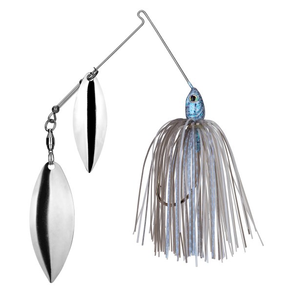 Strike King® - Tour Grade 2nd Gen Double Willow 3/8 oz. Blue Glimmer Wire Baits