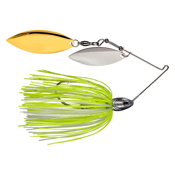 Strike King® - Tour Grade Compact Double Willow 1/2 oz. Chartreuse/White Wire Baits