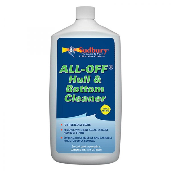 Sudbury Boat Care® - All-Off 1 qt Hull & Bottom Cleaner, 12 Pieces
