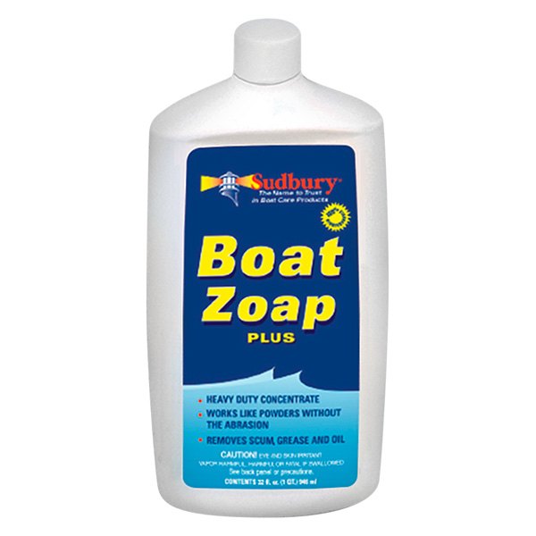 Sudbury Boat Care® - Boat Zoap Plus™ 1 qt Fiberglass Cleaner, 12 Pieces